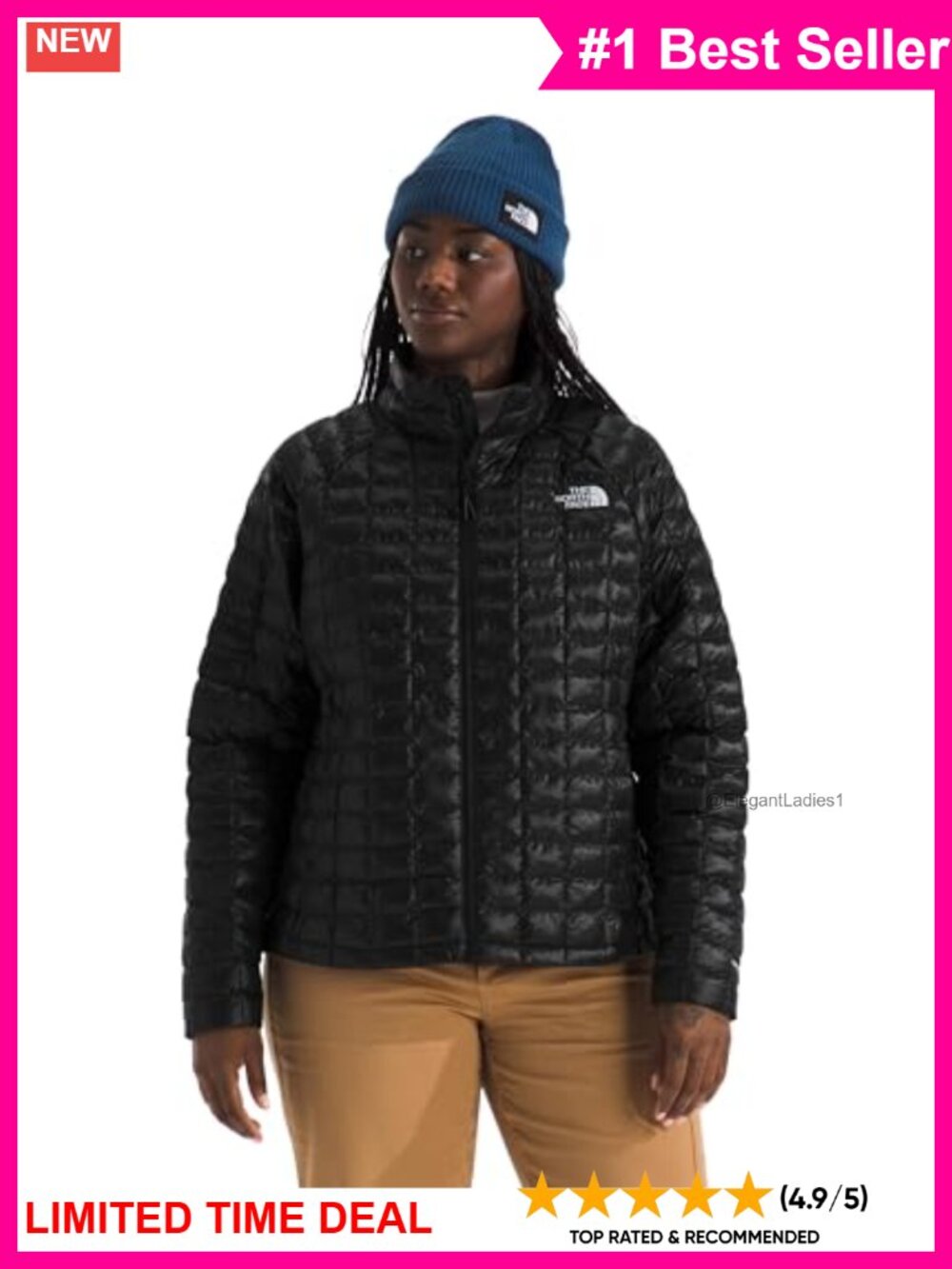 North Face Thermoball Insulated Jacket Wind & Water Resistant